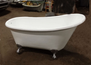 Drottningholm 155 cm-badkar med tassar