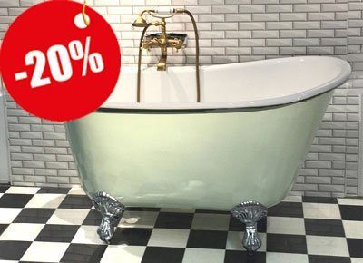 Badkar 130 cm med lejontassar Badkar 130 cm